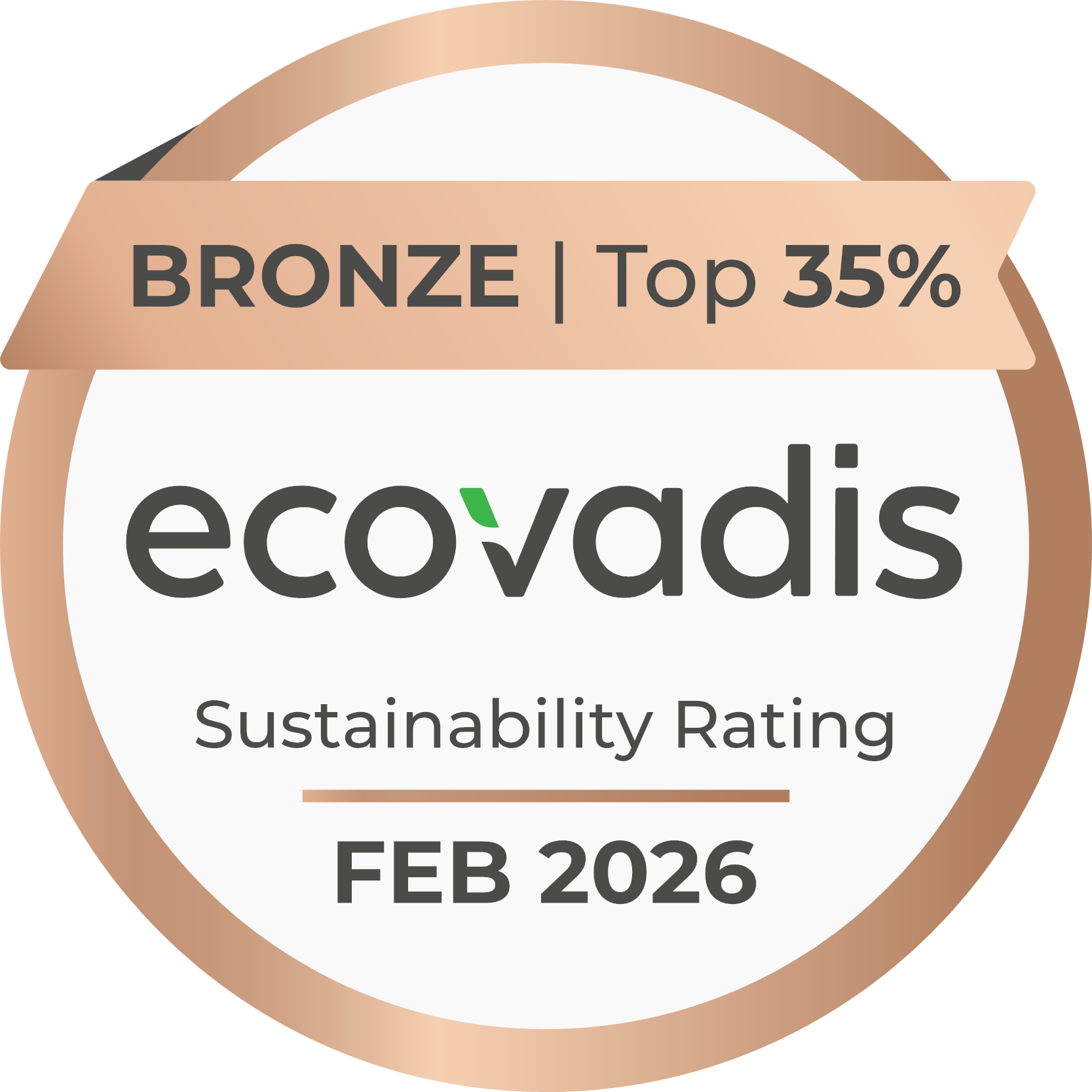 Ecovadis 2026 medal