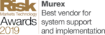 Murex Named Best Vendor for System Support and Implementation